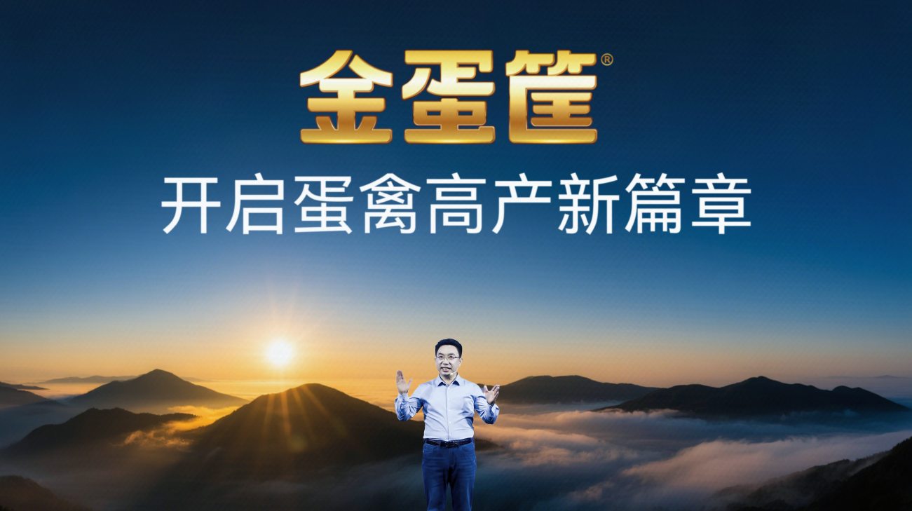 维泉营养 金蛋筐 爬坡稳产金蛋筐 每只多产6个蛋 发布会配图